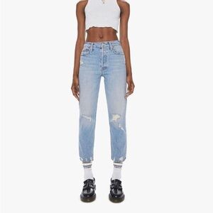 MOTHER theTomcat Cropped Straight Jeans in The Confession sz 26 NWOT